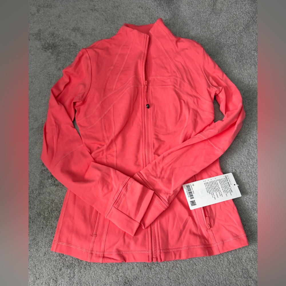 NWT Lululemon Luon Define Jacket Size 10 in Raspberry Cream